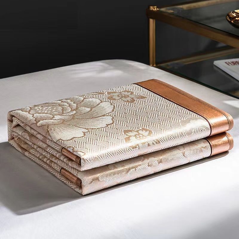 夏季凉席1.8m床1.5m可折叠冰丝席三件套0.6米0.9m宿舍学生草席子高清大图