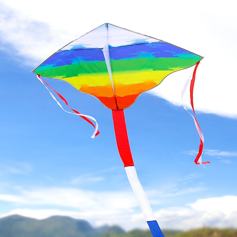 彩虹风筝儿童微风易飞个性网红闪电客风筝大型风筝大人专用