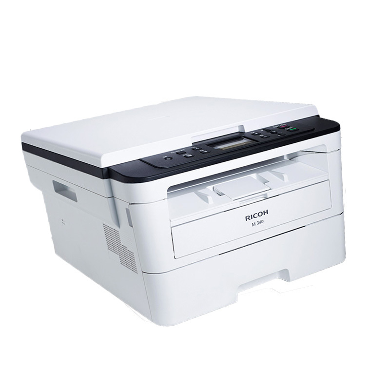 理光(Ricoh)M 340 A4 黑白激光 打印机 复印机 扫描三合一多功能一体机(双面打印/复印/扫描)