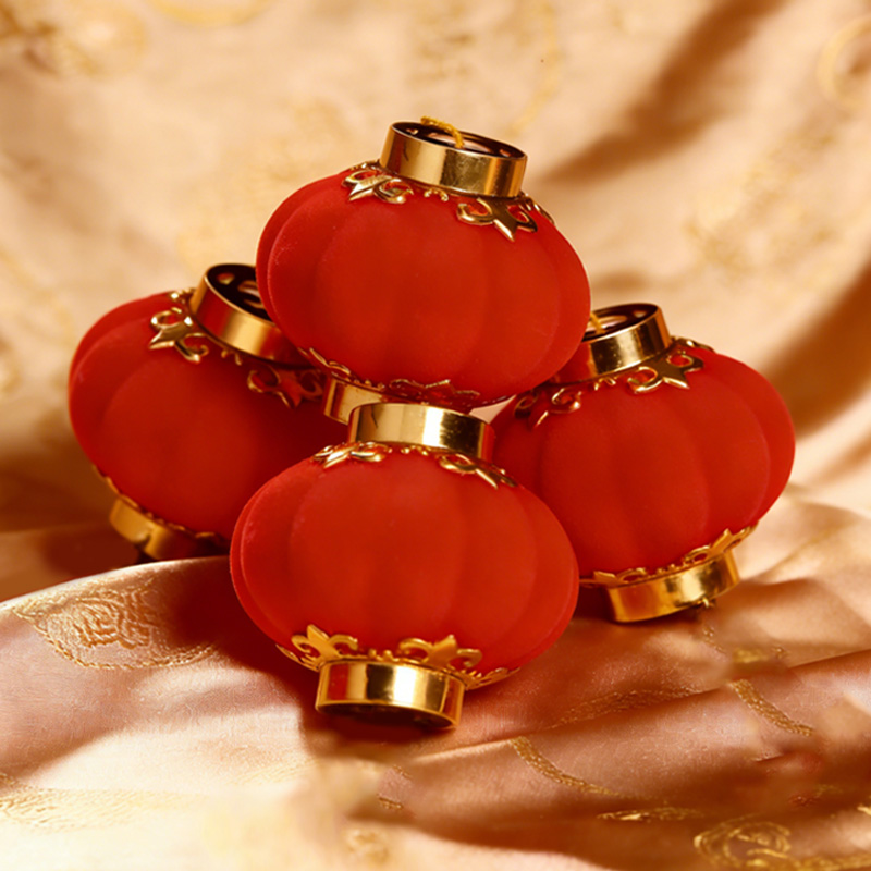 臻远 ZY-JQ05 植绒灯笼3连串 220mm (单位:串) 红色高清大图