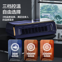 格力浴室暖风机家用取暖器遥控IPX3级防水 居浴两用电暖器3秒速热电暖气热风机低噪无光 遥控款 NFBC-X6022B