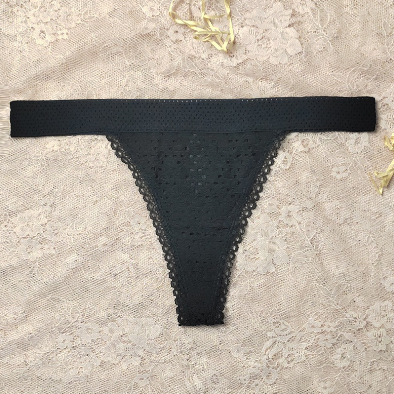 毛透明三角内裤女超薄露丁字裤女蕾丝无