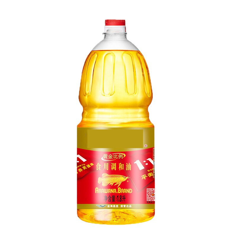 金龙鱼 食用调和油 1.8L 黄金比例1:1:1