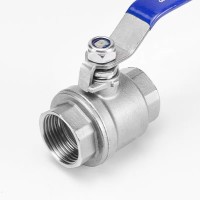 众慧创安 不锈钢二片式球阀 不锈钢球阀 DN20/6分 个