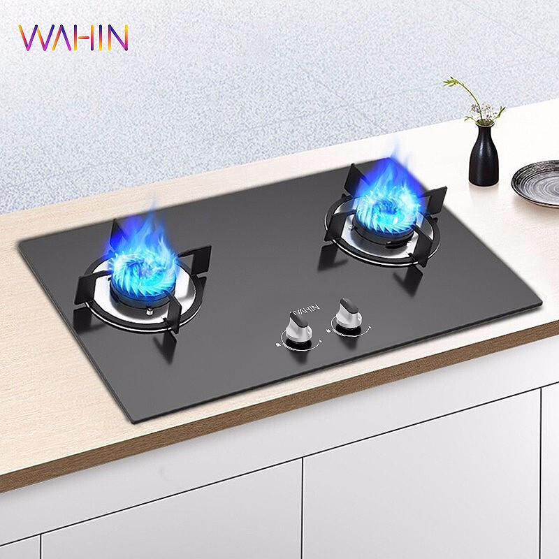 华凌wahin家用燃气灶双灶台式嵌入式两用45kw大火力燃气炉灶具42kw