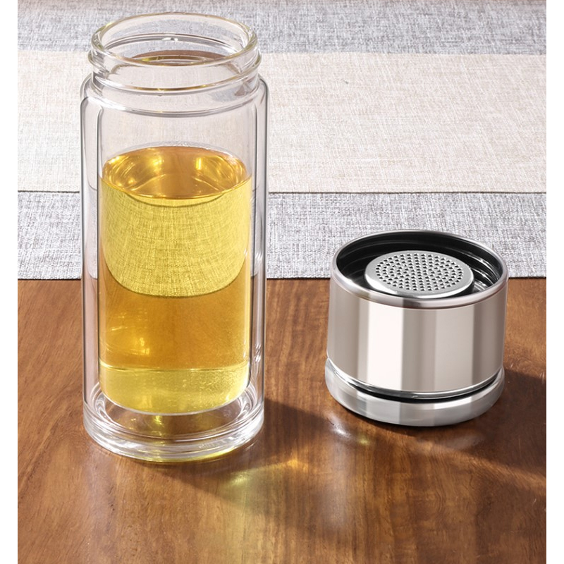 古森茶水分离泡茶玻璃杯230mL/280mL