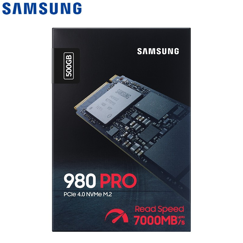 三星 SAMSUNG 500GB SSD固态硬盘 M.2接口(NVMe协议PCIe 4.0 x4) 980 PRO (MZ-V8P500BW)