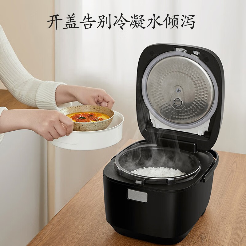 松下(Panasonic)电饭煲3L远红外立体包裹式加热IH电磁加热1-4人可预约智能多功能电饭煲黑色 SR-HR102
