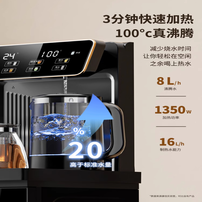 康佳2024新款家用茶吧机智能立式饮水机下置水桶冷热多功能全自动 (单位:台)