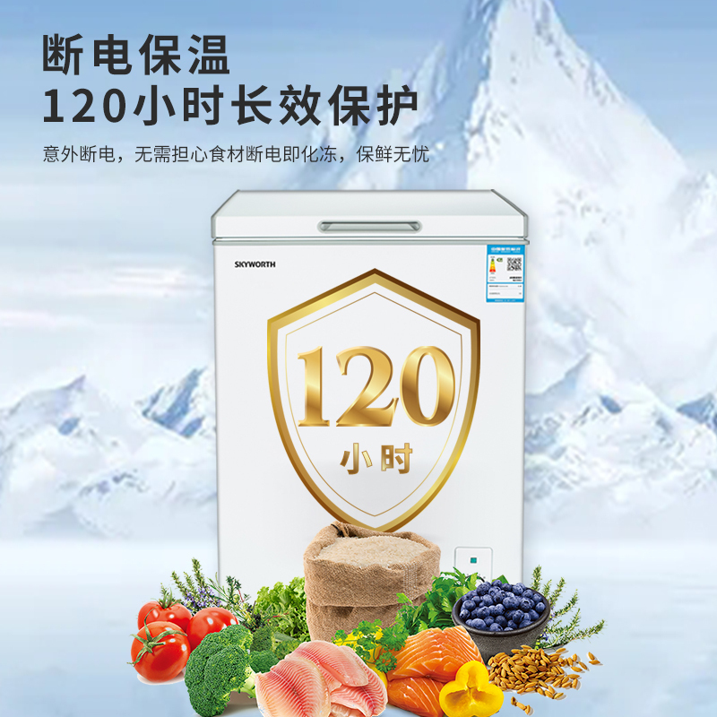创维(Skyworth) BD/BC-100KLM 100L 一级能效节能养鲜 抗菌冷柜