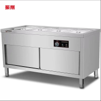 振刚 柜式保温售饭台 3大格 台
