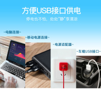 美菱(MELING) 电风扇MFST-141UM 多用迷你宿舍办公室台夹扇 节能静音USB风扇 两档调节柔和送风