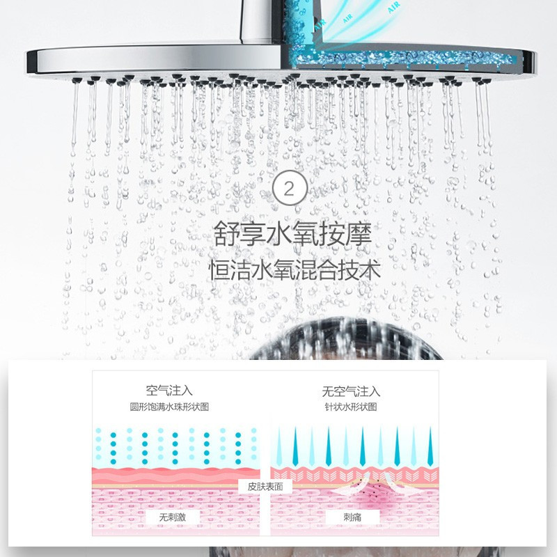 恒洁(HEGII)智能马桶淋浴花洒套餐家用卫浴即热式智能坐便器卫生间独立喷枪花洒套装 智能马桶QI2+622E