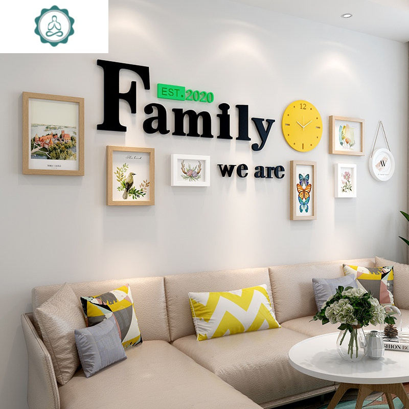 封后(FENGHOU)装饰用品/礼品ins照片墙装饰免打孔客厅相框组合挂墙北欧 