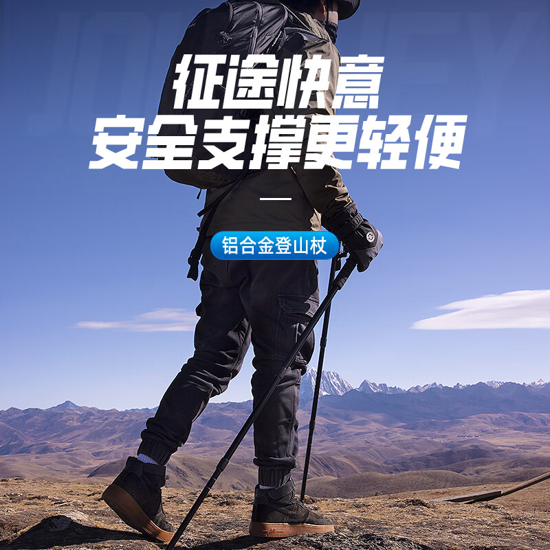 神火T4黑登山杖高清大图