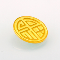 素竹 黄金足金9999 福字金章3克 投资金条 收藏赠礼 支持回购