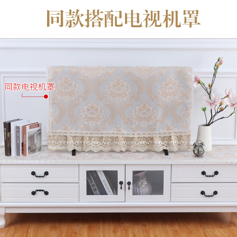 布艺47寸液晶电视机罩52盖布55防尘罩65挂式32欧式42英寸挂|慕羽-水蓝色 37英寸(约宽度93*高度55cm)