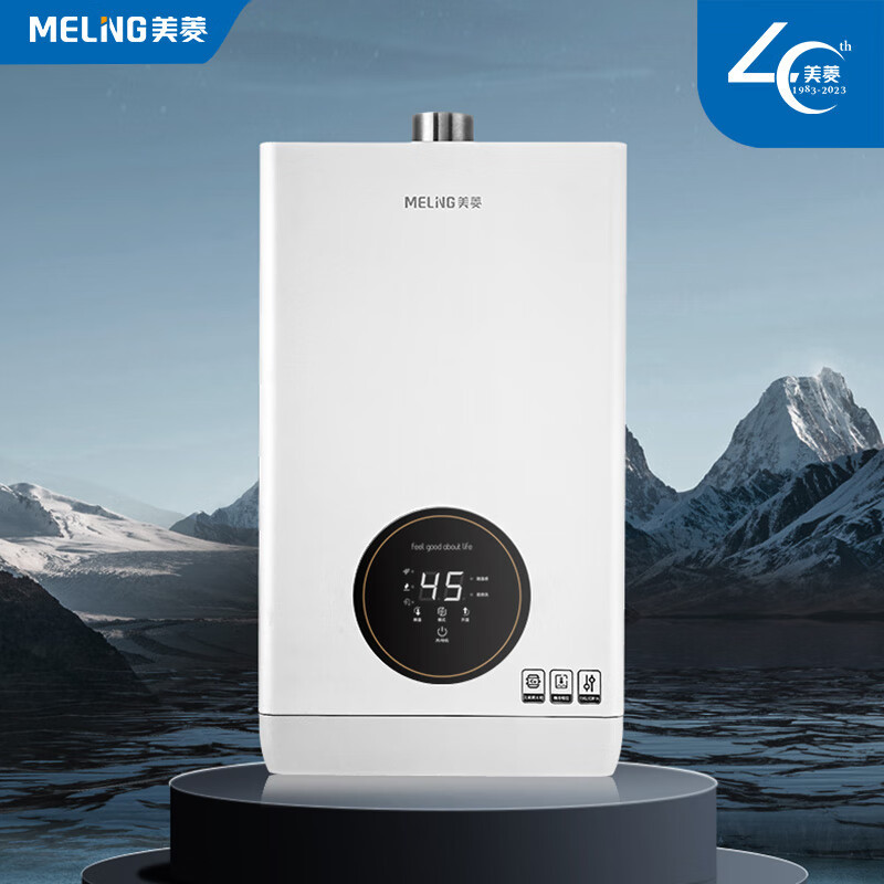 美菱 JSQ23-MR-PS212G(含安装人工) 燃气热水器 12升 二级效能 家用燃气热水器恒温 开机安全自检