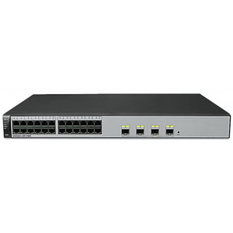 华为企业级POE满供交换机 S5820EC-28P-PWR 24口千兆以太网+4口千兆光Web网管园区