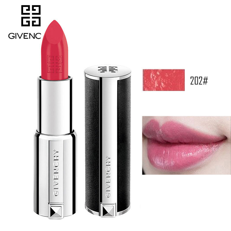 GIVENCHY/纪梵希小羊皮口红高级定制唇膏不掉色唇彩女士润唇膏3.4g /支 202#优雅裸粉