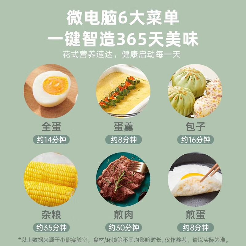 小熊煮蛋器煮蛋器 定时 自动断电 小型不锈钢多功能 双层蒸煮鸡蛋早餐神器高清大图