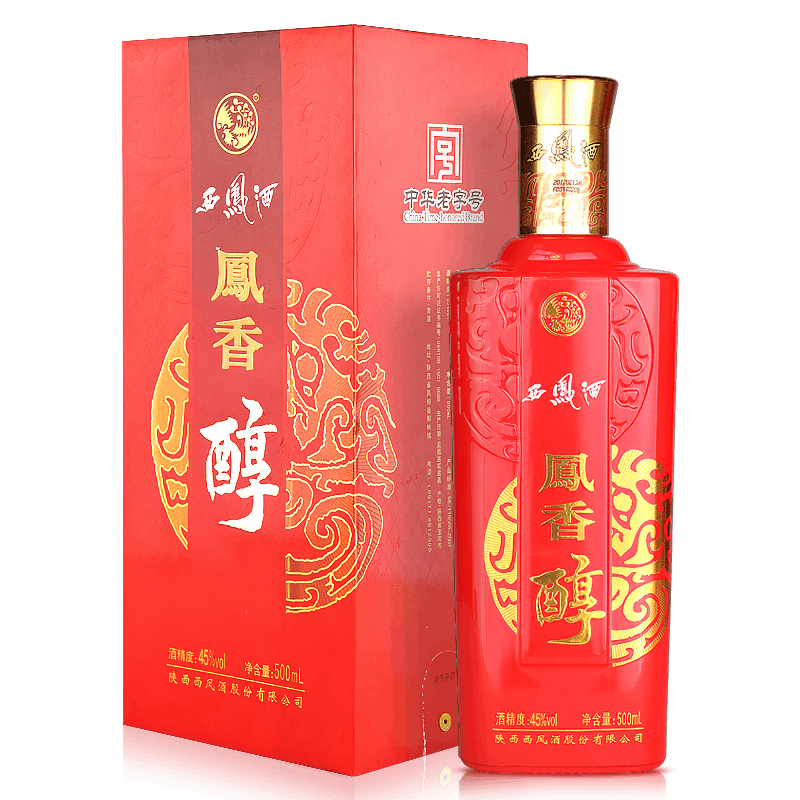 【酒厂直营 官方旗舰店】西凤酒45度凤香醇婚宴喜庆送礼单瓶礼盒装图片