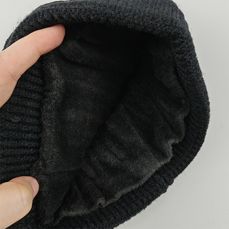 鸽护 毛线帽 GH174QDK-黑色 顶高清大图