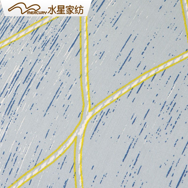 水星(MERCURY)家纺全棉四件套1.8m床双人1.5m床双人床上用品蓝调生活