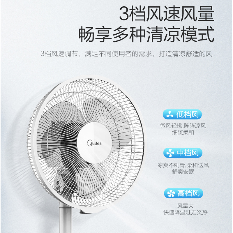 美的电风扇家用FSA30Y