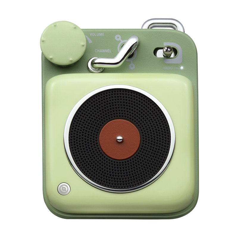 猫王音响 原子唱机B612小收音机蓝牙音箱mini迷你便携式无线复古桌面智能语音AI户外音乐播放器 原野绿高清大图