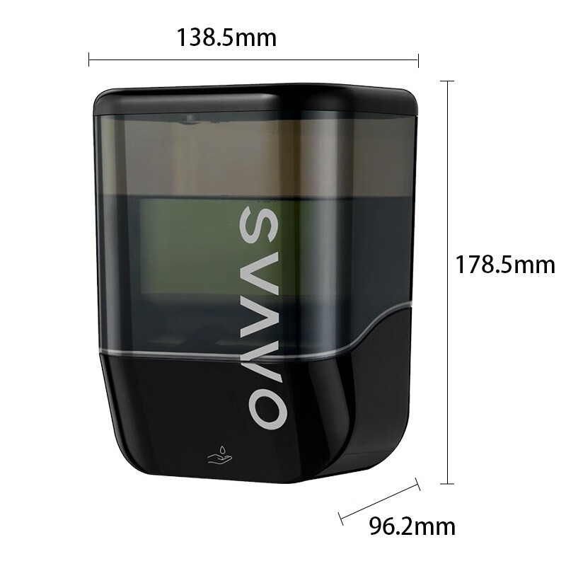 瑞沃(SVAVO)感应皂液器 免打孔洗手液盒 壁挂式酒店卫生间自动洗手液机1000ml 蓝+白色单位:瓶高清大图