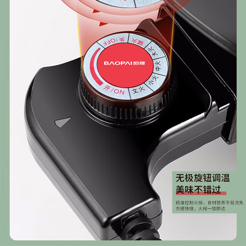 豹牌 BP-WD753 电火锅 5L大容量 快速升温 鸳鸯电火锅高清大图