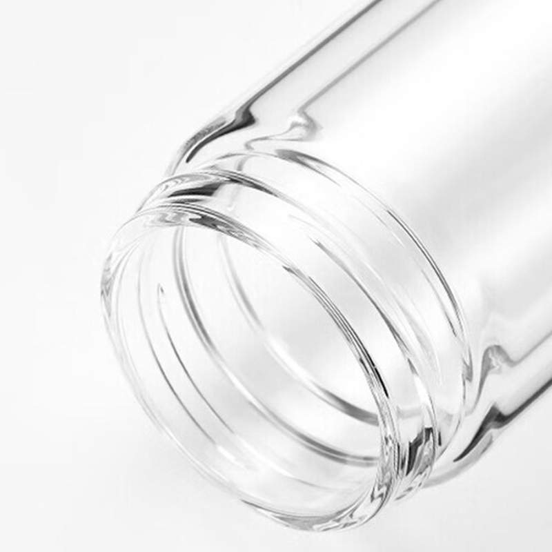 希诺玻璃杯410ml密封防漏户外便携双层本色XN-6596高清大图