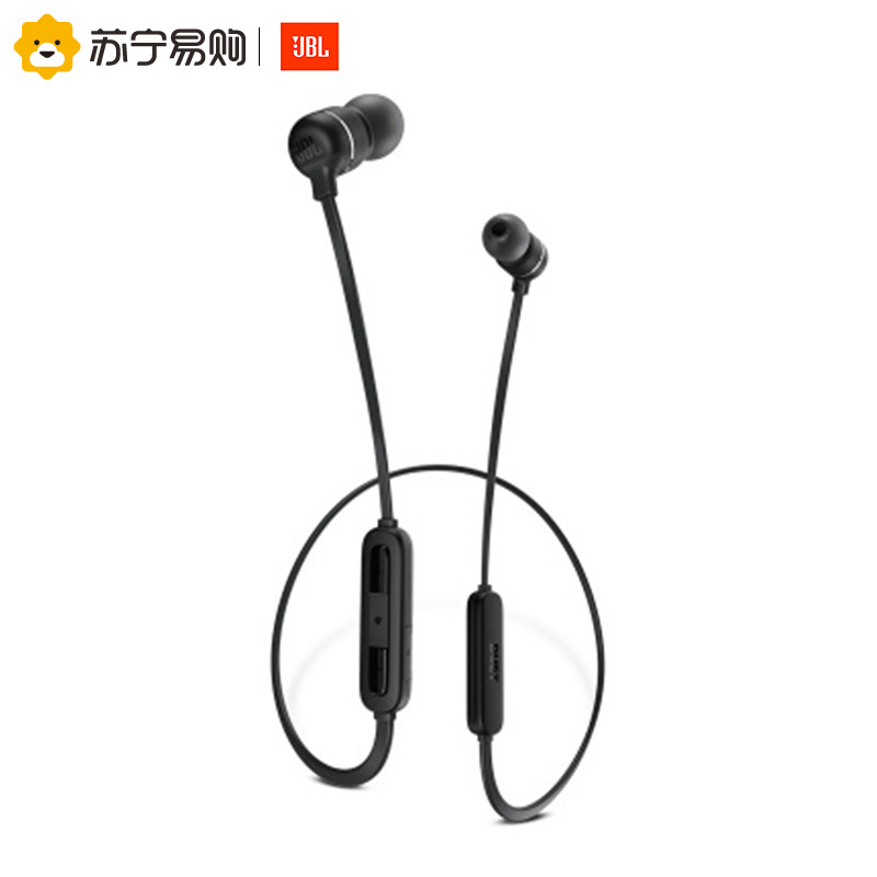 JBL DUET MINI2 入耳式无线蓝牙耳机 磁吸线控 超长续航 运动游戏 线控耳麦 曜石黑