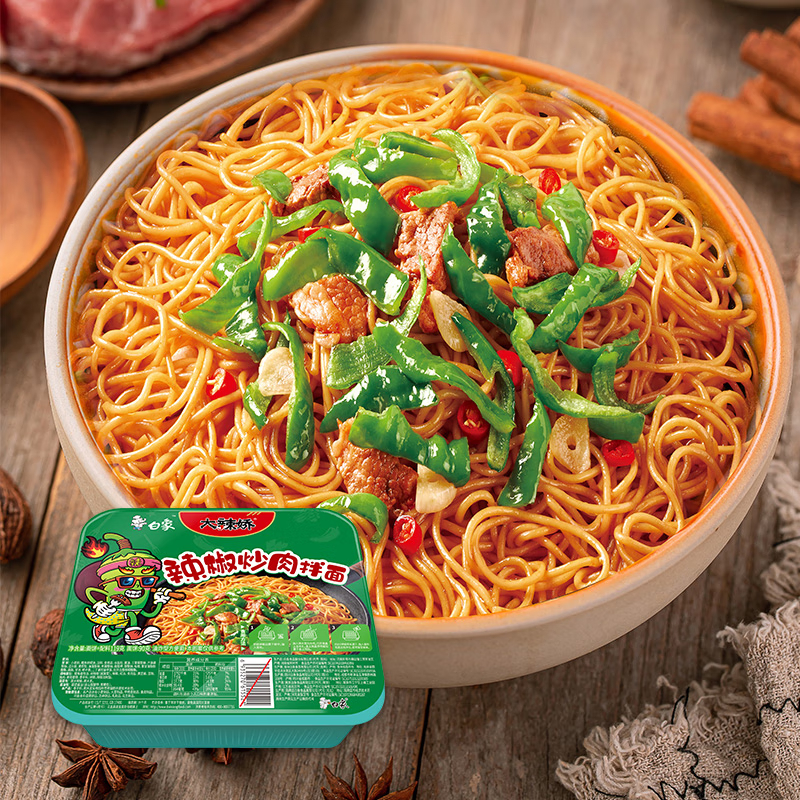 白象拌面119g辣椒炒肉1*12盒/箱高清大图