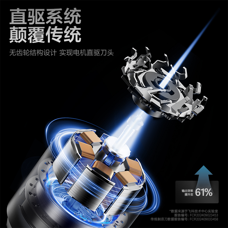 飞科电动剃须刀U1星辰银高清大图