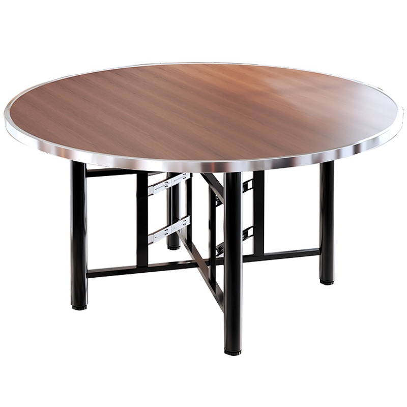 凌迪星圆形餐桌1.2*0.75m张高清大图