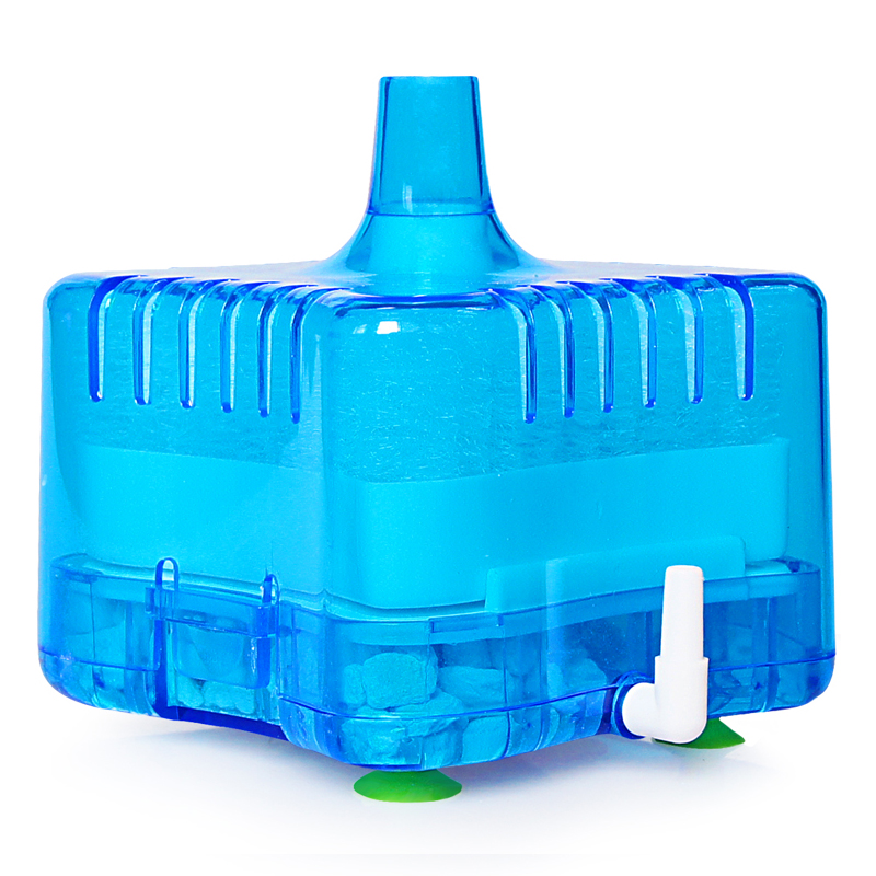 小型鱼缸过滤器水妖精反气举迷你净化水族箱圆形养鱼吸便配气泵用高清大图