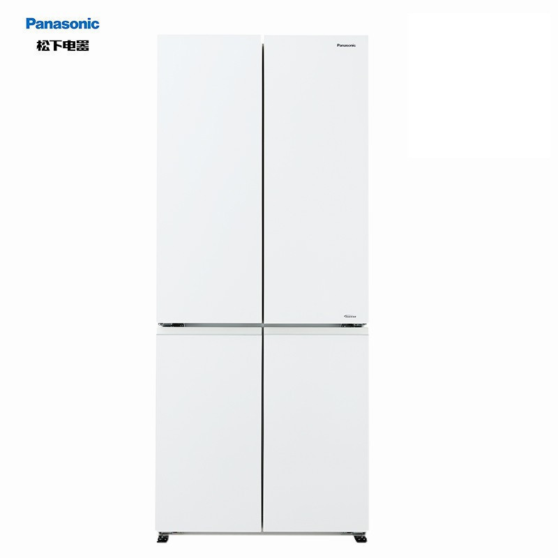 松下(Panasonic) NR-ED51CGA-W 510升大容量变频风冷 智控WIFI 十字门家用冰箱 白色玻璃面板