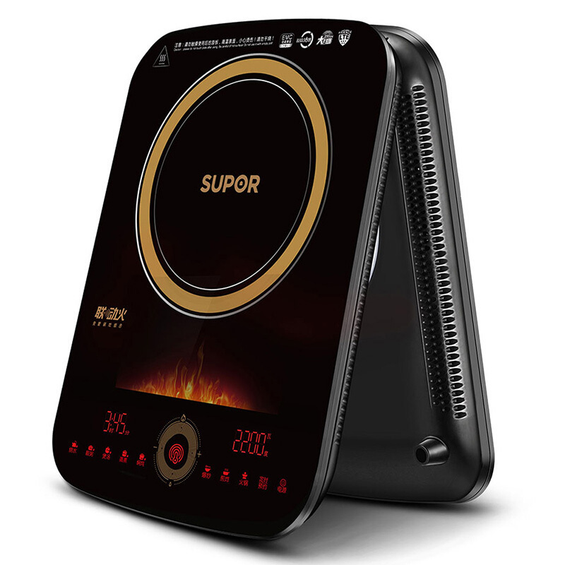 苏泊尔supor电磁炉id09220新品超薄触屏家用联动火免看管锅灶组合汤锅