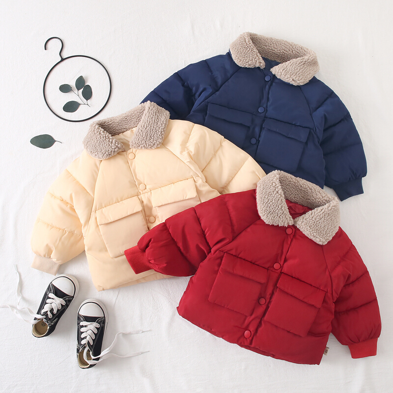 迪鲁奥diluao冬季毛领儿童羽绒棉服男童女童宝宝棉衣加厚婴幼儿反季