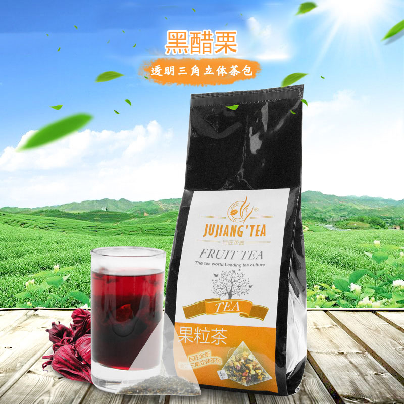 jujiang巨匠 透明三角立体茶包黑醋栗 精选果粒茶花茶下午茶 30袋