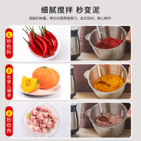 金正(NINTAUS)绞肉机家用电动碎肉机多功能料理机搅馅打剁辣椒机搅拌机JZR-R339不锈钢单刀