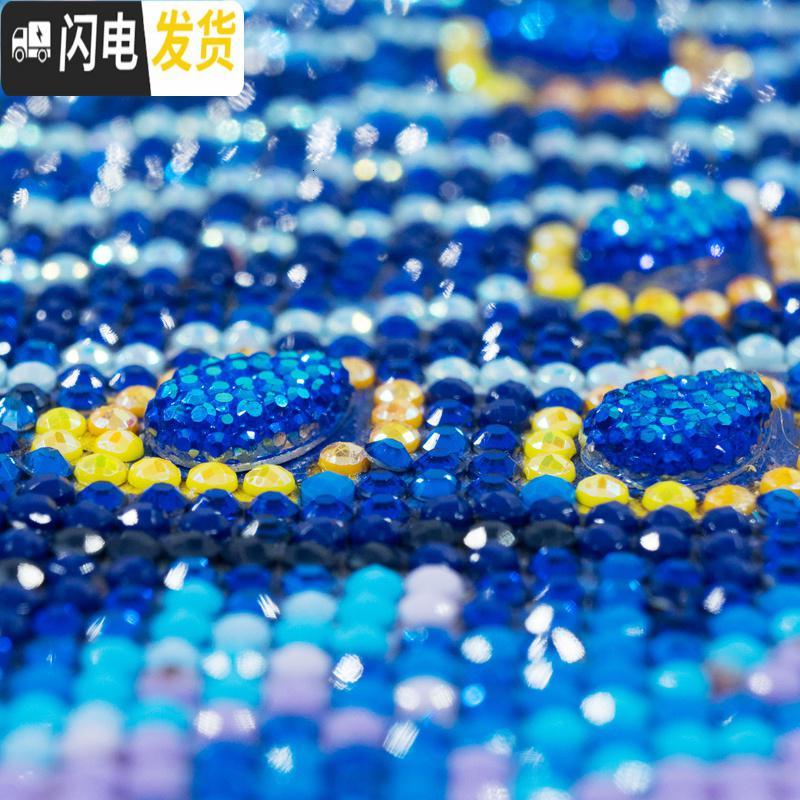 三维工匠钻石画大幅客厅气新款满钻家和万事兴孔雀贴砖2019 [线绣]200*80cm[棉线+精准印花][其他尺寸联十字绣高清大图