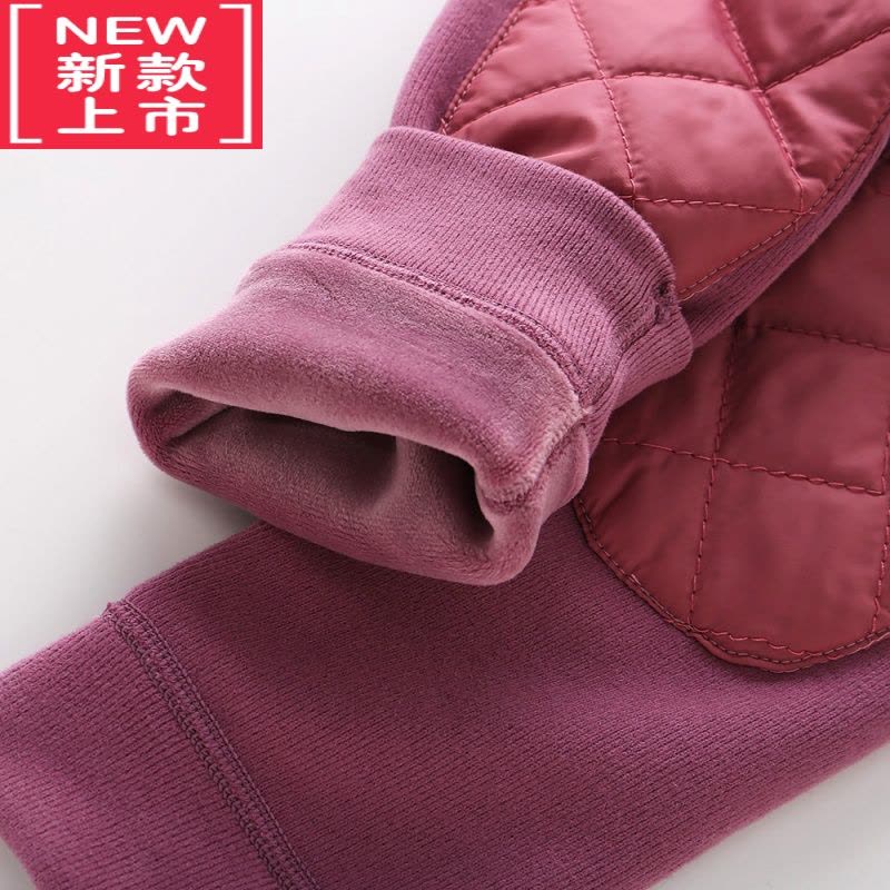 可莉允儿童苹果绒保暖裤加厚绒裤男童女童棉毛裤宝宝冬棉裤加绒裤子图片