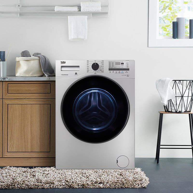 倍科(beko)WCY10232 PTSI 10公斤 洗衣机 全自动变频滚筒洗衣机 大容量 变频电机(银色)图片