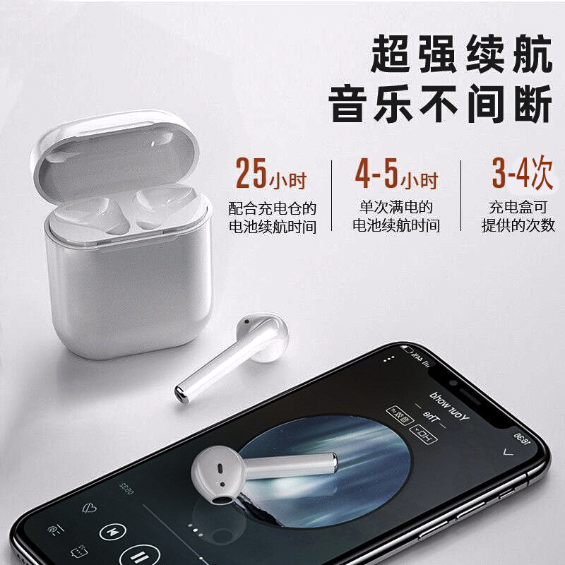 蓝牙耳机无线适用于苹果iPhone二代华为双耳入耳式X运动7plusxr专用iPhone11华强北xsmax超长待机续航