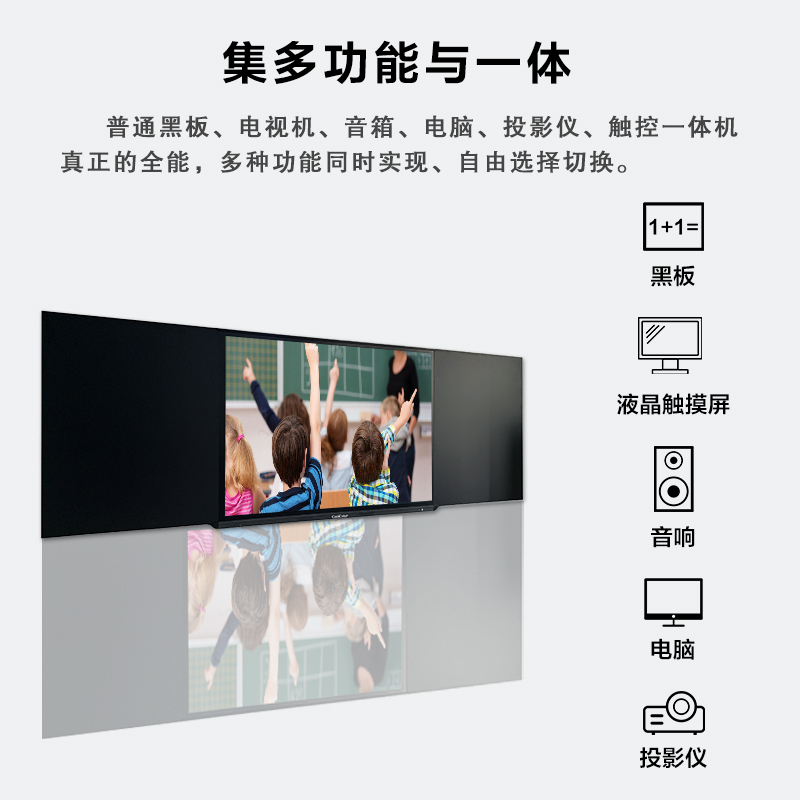 酷彩(CoolColor)CXC8500T01 86英寸纳米智慧智能黑板多媒体教学一体机触控会议大屏显示器交互式电子白板显示设备 双系统i5/4G/128G