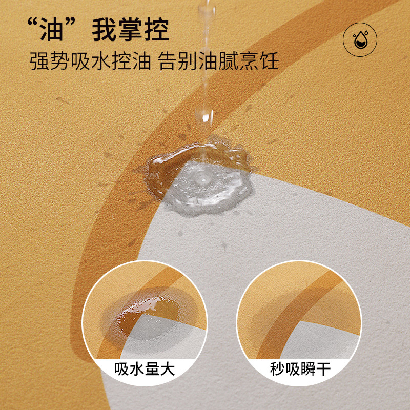 新款L型厨房地垫防水防油可擦免洗脚垫子卡通硅藻泥吸水防滑地毯