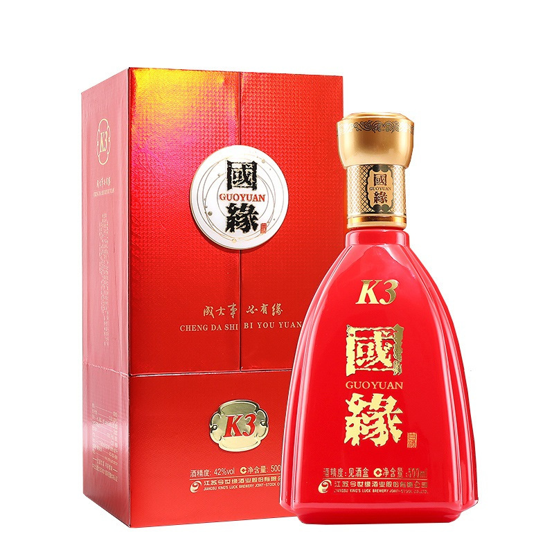 今世缘 Jinshiyuan 白酒今世缘白酒国缘k3 浓香型42度500ml 单瓶装 价格图片品牌报价 苏宁易购今世缘酒业官方旗舰店 官方直营